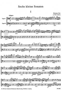 6 kleine Sonaten Heft 1: Sonaten 1-3 (Etienne Ozi) 