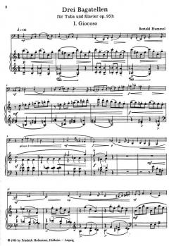 Drei Bagatellen, op. 95h von Bertold Hummel 