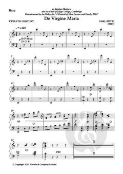 De Virgine Maria (SATB and harp version) von Carl Rütti 