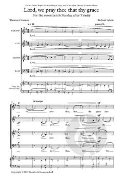 Lord, we pray thee that thy grace von Richard Allain 