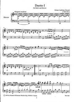 Zwei Duetti von Johann Ladislaus Dussek 