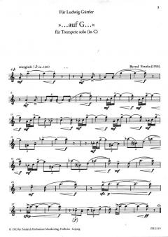 auf G... (Gesang 2) von Bernd Franke 