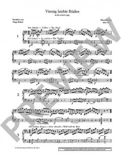 40 leichte Etüden op. 70 von Sebastian Lee 