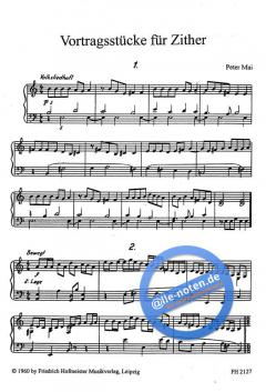 Vortragsstücke für Zither von Peter Mai im Alle Noten Shop kaufen