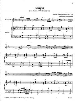 Cornissimo. Zugaben, Heft 2 von Johann Sebastian Bach für Horn und Klavier