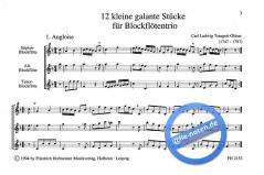 12 kleine galante Trios 