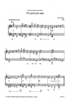 Tre pezzi per arpa von Kurt Schwaen 