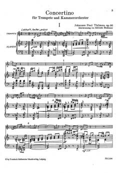 Concertino für Trompete und Kammerorchester, op. 66 von Johannes Paul Thilmann im Alle Noten Shop kaufen