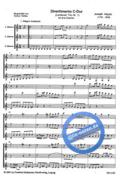 Divertimento C-Dur von Joseph Haydn 