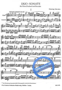 Duo-Sonate von Hanning Schroeder 