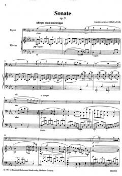 Sonate von Gustav Schreck 