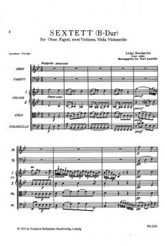 Sextett B-Dur (Luigi Boccherini) 