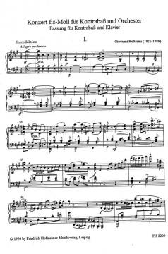 Konzert fis-Moll von Giovanni Bottesini 