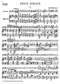 Sonate A-Dur op. 5 von Adolf Misek für Kontrabass und Klavier im Alle Noten Shop kaufen