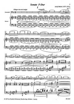 Sonate F-Dur für Kontrabass und Klavier op. 7 von Adolf Misek im Alle Noten Shop kaufen