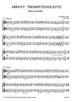 Arbans Trompetenduette von Jean Baptiste Arban im Alle Noten Shop kaufen