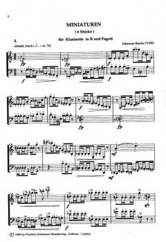 Miniaturen von Johannes Reiche für Holzbläser Duo im Alle Noten Shop kaufen