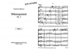 Bläserquintett Nr. 1 (Siegmund Goldhammer) 