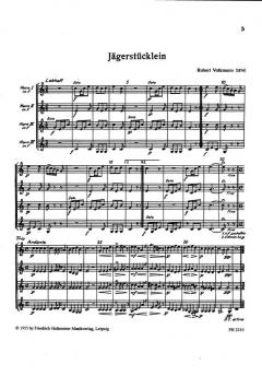 Jägerstücklein von Robert Volkmann für 3 Hörner