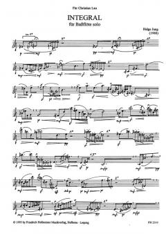 Integral für Bassflöte solo von Helge Jung im Alle Noten Shop kaufen