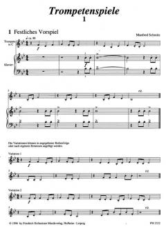 Trompetenspiele Heft 1 von Manfred Schmitz im Alle Noten Shop kaufen