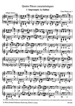 Quatre Pièces caractéristiques op. 5 von Clara Schumann 