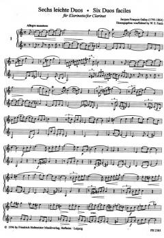 6 Duos faciles, op. 41 von Jacques Francois Gallay 