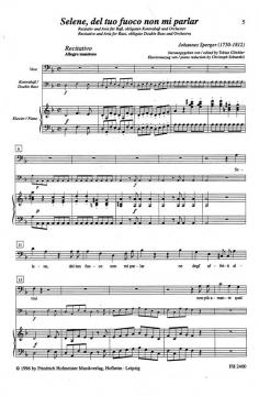 Selene, del tuo fuoco non mi parlar (Johann Matthias Sperger) 
