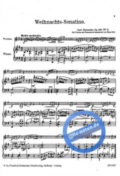Weihnachts-Sonatine op. 251,3 von Carl Reinecke 