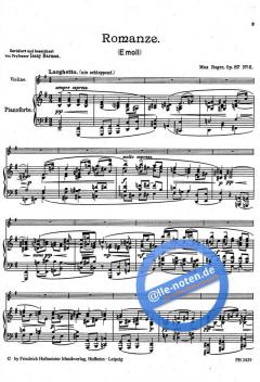 Romanze op. 87,2 von Max Reger 