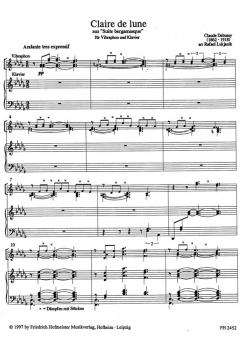 Claire de lune aus Suite bergamesque von Claude Debussy 