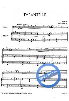 Tarantelle op. 73 Nr. 12 von Hans Sitt 