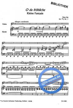 2 kleine Fantasien über Weihnachtslieder von Hans Sitt 