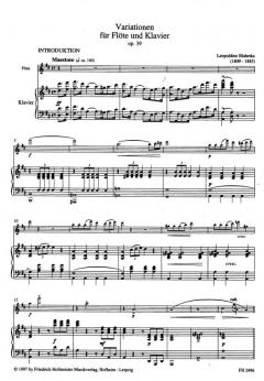 Variationen für Flöte und Klavier, op. 39 von Leopoldine Blahetka im Alle Noten Shop kaufen