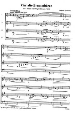 4 alte Brummbären von Herman Jeurissen für Hornquartett