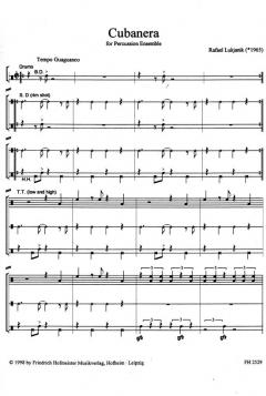 Cubanera von Rafael Lukjanik für Percussion Ensemble im Alle Noten Shop kaufen