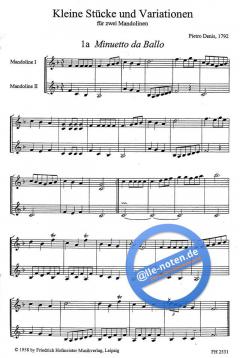 Kleine Stücke und Variationen von Pietro Denis 