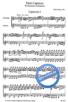 3 Capricci von Pietro Denis 