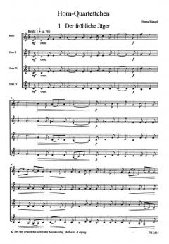 Hornquartettchen von Horst Häupl für Hornquartett