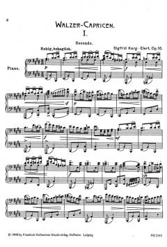 Walzer-Capricen, op. 16 von Sigfrid Karg-Elert 