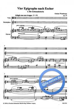 4 Epigraphe nach Escher, op. 35 von Graham Waterhouse 
