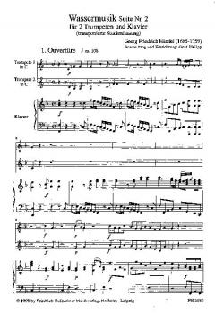 Suite II aus der 'Wassermusik' HWV 349 von Georg Friedrich Händel 