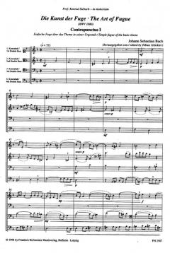 Die Kunst der Fuge BWV 1080 von Johann Sebastian Bach 