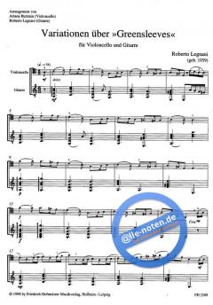 Variationen über Greensleeves von Roberto Legnani 