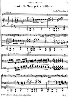 Suite für Trompete in C und Klavier, op. 57 von Stanley Weiner im Alle Noten Shop kaufen