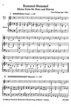 Rummel-Bummel von Gerd Philipp für Horn und Klavier