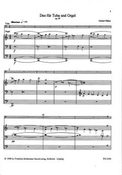 Duo für Tuba und Orgel, op. 69 von Gisbert Nöther im Alle Noten Shop kaufen
