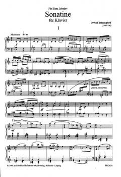 Sonatine von Ortwin Benninghoff 