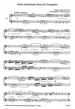 6 konzertante Duos von Domenico Gatti 