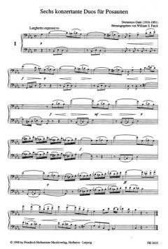 Sech konzertante Duos von Domenico Gatti 